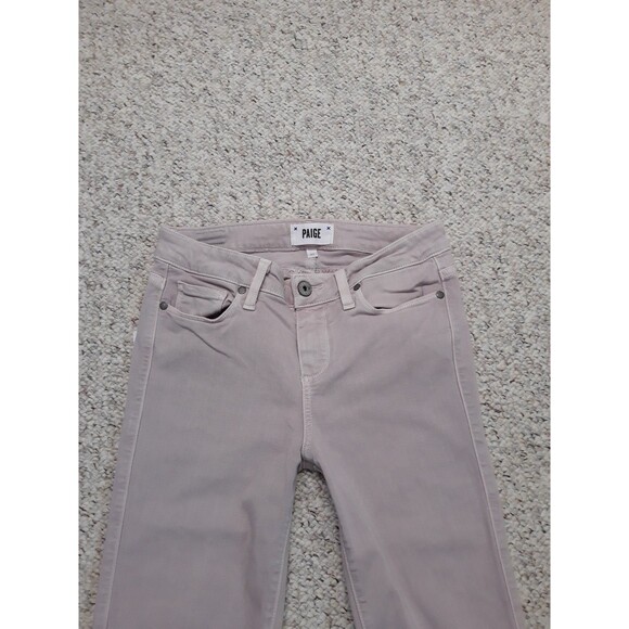 27 Paige Verdugo Crop Raw Hem Vintage Lavender Blooms Cottage Core - Picture 2 of 10